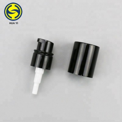 18mm screw cosmetic bottle treatment pump with over cap