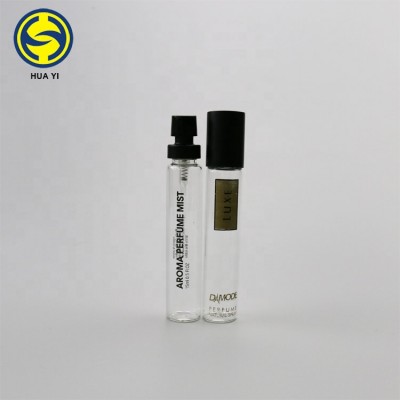 2020 Manufacture Wholesale 15ml Clear Glass Tube Vial Spray Atomizer Perfume Bottles